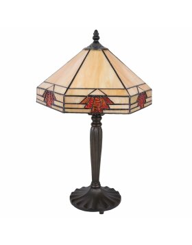 Table lamp Tiffany Clayre & Eef 5LL-5203 - 31x27x47 cm - E27 - Max. 1x60 Watt multi