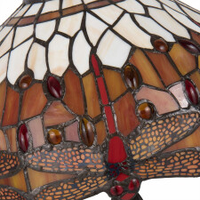 Lámpara de mesa Tiffany Clayre & Eef 5LL-5204 - Ø 31x47 cm - E27 - Max. 1x60 W multi