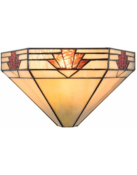 Lampa ścienna Tiffany Clayre &amp; Eef 5LL-5213 - 31x15x17 cm - E14 - Max. 1x40 Watt multi