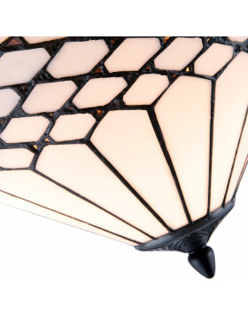 Lampada da soffitto Tiffany Clayre & Eef 5LL-5890 - Ø 42x29 cm - E14-Max. 2x40 Watt bianco