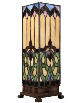 Table lamp Tiffany Clayre & Eef 5LL-5906 - 12x12x35 cm- E14 -Max.1x25 Watt multi