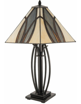 Table lamp Tiffany Clayre & Eef 5LL-5913 - 51x44x66 cm - E27 - max. 2x60 Watt brown