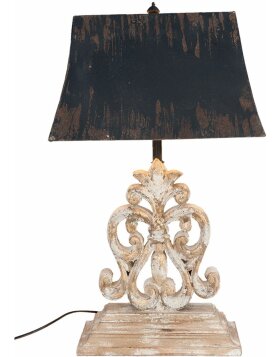 Table lamp complete Clayre & Eef 5LMP183 - 40x28x67 cm - E27-60W distressed white