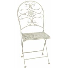 Table + 2x Chair Clayre & Eef 5Y0179 - Ø 70x74 - 2x Ø 40x45x95 cm white