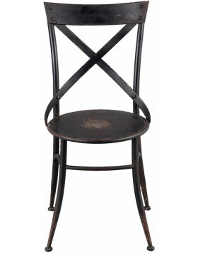 Chair Clayre &amp; Eef 5Y0396 - 41x41x88 cm distressed black