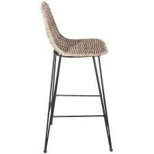 Bar stool Clayre & Eef 5Y0409 - 40x40x93 cm black brown