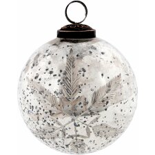 Christmas ball Clayre & Eef 6GL2108 - Ø 10 cm silver
