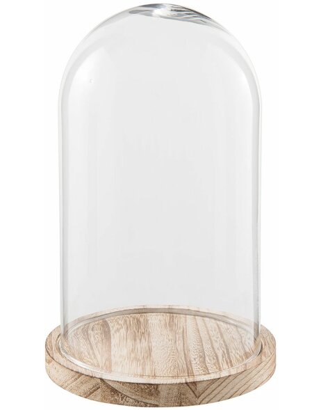 Glazen stolp Clayre 18x28 cm transparant