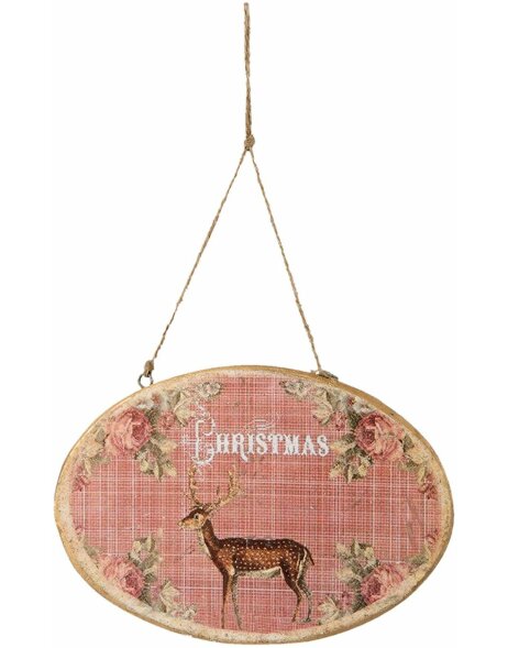 Hanger Christmas Clayre &amp; Eef 6H1476 - 19x2x13 cm multi