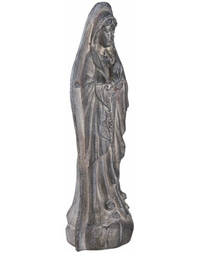 Dekoracja Maryja Obraz Clayre & Eef 6PR1157 - 12x9x28 cm stare srebro