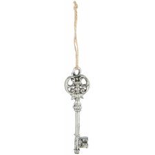 Hanger key Clayre & Eef 6PR2228 - 3x1x10 cm silver