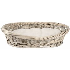 Dog basket Clayre & Eef 6RO0389 - 46x34x12 cm brown - gray