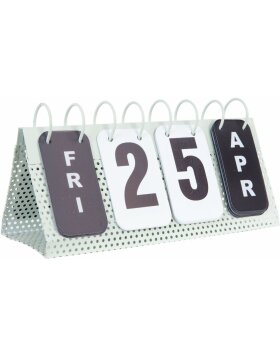 Calendario Clayre & Eef 6Y2195 - 27x10x14 cm gris