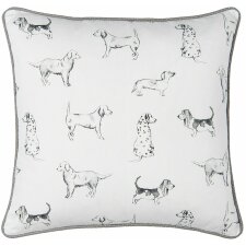 Cushion cover Clayre & Eef DOL30 - 50x50 cm white