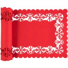 Tischläufer Clayre & Eef FE065.018 - 120x30 cm rot