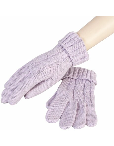 Handschuh Set Clayre &amp; Eef HA0017P - 8x23 cm pastell lila