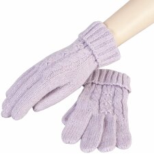 Handschuh Set Clayre & Eef HA0017P - 8x23 cm pastell lila