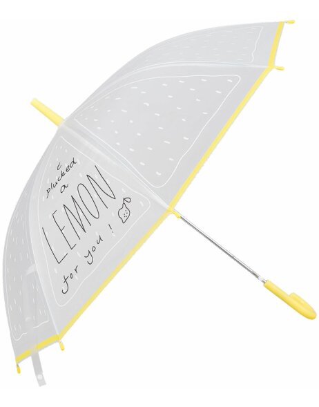 Regenschirm Kind Lemon Clayre &amp; Eef JZCUM0002 - &Oslash; 90x55 cm gelb