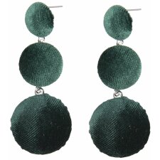 Earrings velvet green Clayre & Eef JZEA0282GR -  green