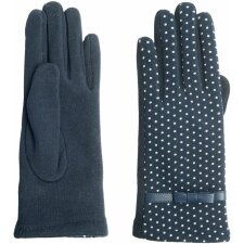 Handschuh Set Dotted Clayre & Eef JZGL0001BL -  blau