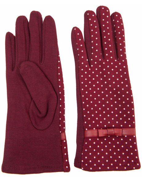 Gloves set Dotted Clayre &amp; Eef JZGL0001BU -  bordeaux