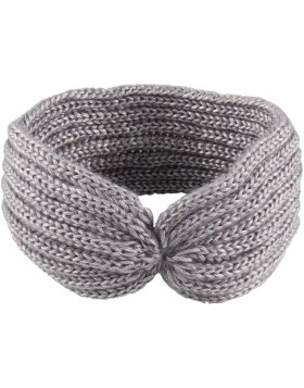 Haarband knitted Clayre & Eef JZHB0087G - 22x12 cm grau