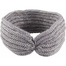 Haarband knitted Clayre & Eef JZHB0087G - 22x12 cm grau
