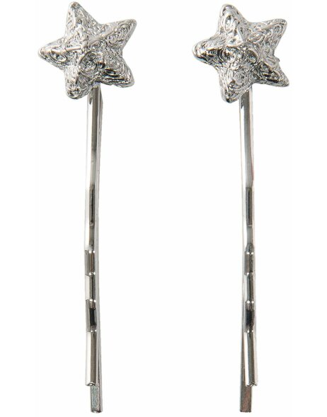 Hairclip Lucky star (set 2) Clayre &amp; Eef JZHC0012ZI -  silver