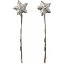 Hairclip Lucky star (set 2) Clayre & Eef JZHC0012ZI -  silver
