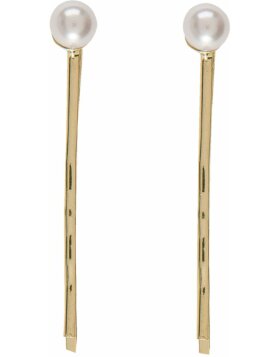 Hairclip Pearl knob (set 2) Clayre & Eef JZHC0021GO -  gold