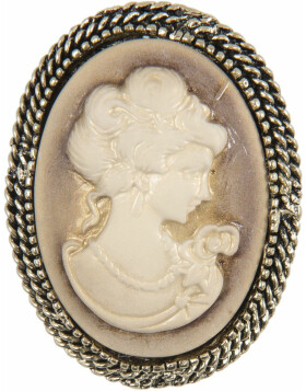 Brooch medallion Clayre &amp; Eef JZPI0019 -  antique gold