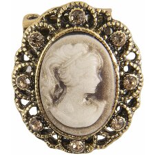 Brooch medallion Clayre & Eef JZPI0022 -  antique gold