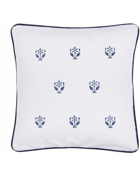 Cushion cover Clayre &amp; Eef KT020.093 - 40x40 cm white blue