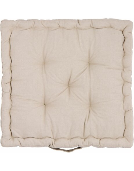Cushion with foam Clayre &amp; Eef KT029.034BE - 40x40x8 cm beige