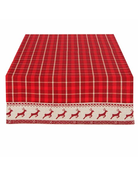 Table runner Clayre &amp; Eef NOC64 - 50x140 cm red