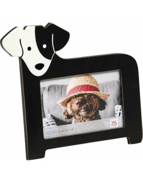 Portrait frame dog, 10x15 cm, black