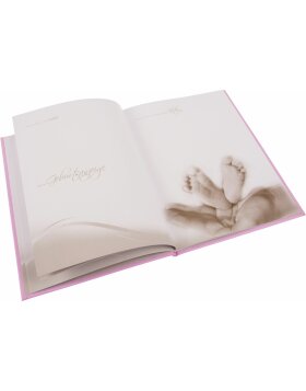 Goldbook Journal de bébé Cute bunnies rose 21x28 cm 44 pages illustrées