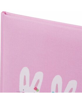 Baby diary Cute bunnies pink