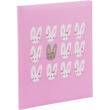 Baby diary Cute bunnies pink