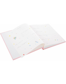 Goldbuch Babyalbum Fortuna pink 30x31 cm 60 weiße Seiten