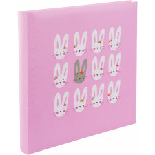 Goldbuch Photo Album Cute bunnies pink 25x25 cm 60 białych stron