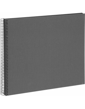 Spiraal Album Bella Vista grijs 35x30 cm zwarte paginas
