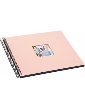 Goldbuch Spiralalbum Bella Vista rosé 35x30 cm 40 schwarze Seiten