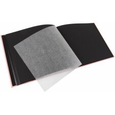 Goldbuch Schraubalbum Bella Vista rosé 30x25 cm 40 schwarze Seiten