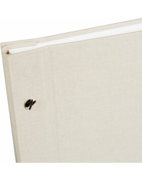 Goldbuch Album à vis Bella Vista gris sable 30x25 cm 40 pages blanches