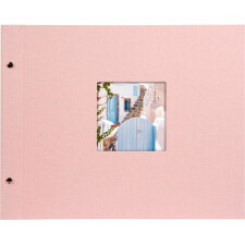 Goldbuch Schraubalbum Bella Vista rosé 39x31 cm 40 weiße Seiten