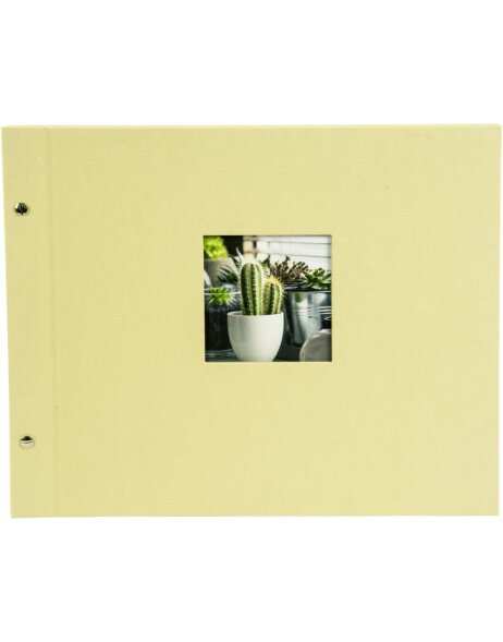 Goldbuch Album &agrave; vis Bella Vista vert tilleul 39x31 cm 40 pages blanches
