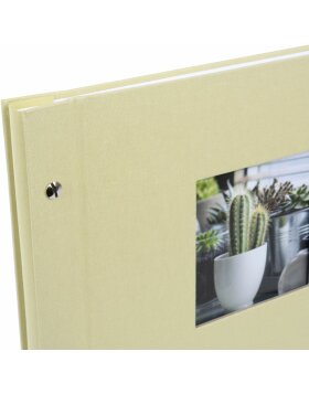 Goldbuch Album à vis Bella Vista vert tilleul 39x31 cm 40 pages blanches