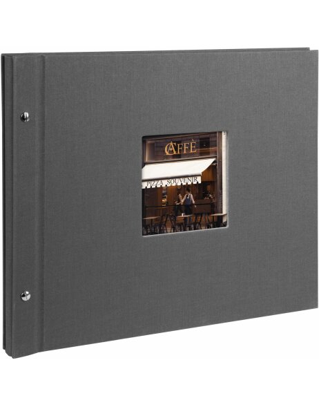 Goldbuch Album a vite Bella Vista grigio 39x31 cm 40 pagine bianche