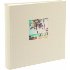 Goldbuch Album photo jumbo Bella Vista gris sable 30x31 cm 100 pages blanches